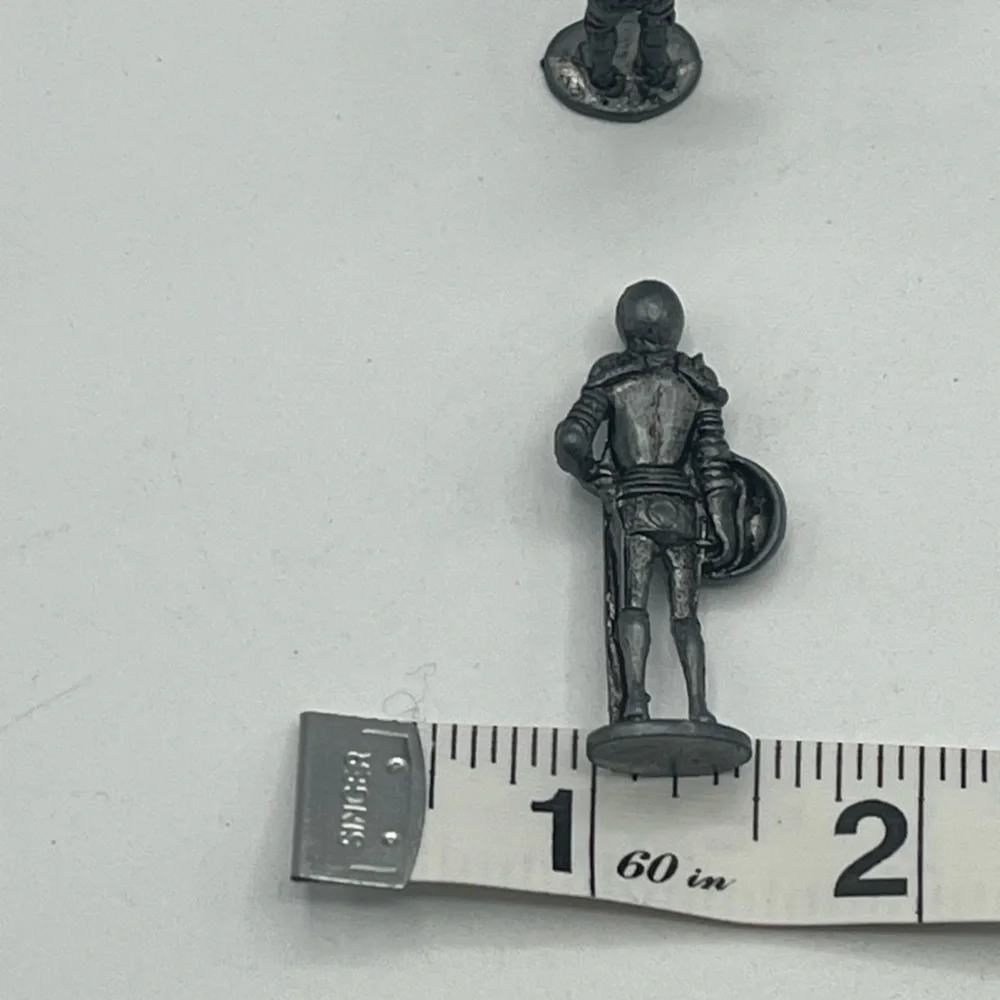 6 Pewter Knight 1.5" Figurines Knights, Medieval, Fantasy, Dragons - Picture 2 of 7